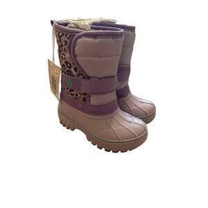 Lily & Dan Toddler Size 7/8 Sherpa-Lined Winter Snow Boots Waterproof-Insulated
